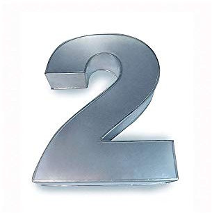 EUROTINS Large Number Birthday Wedding Anniversary Cake Tin - Cake Pan (2)