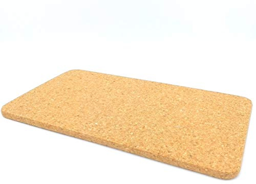 1 Stück Kork-Untersetzer (rechteckig) für Pfanne, Glas, Topf, Bindereibedarf, Verschiedene Größen, 71035