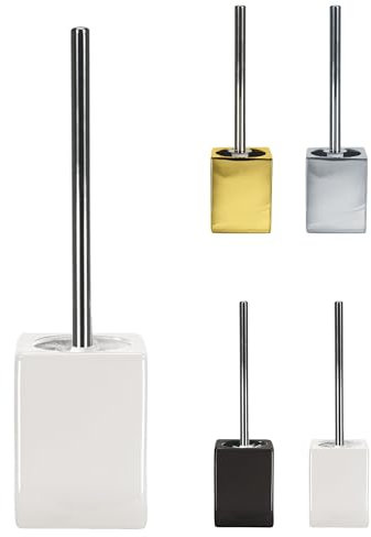 KW Flash Ceramic/Stoneware Toilet Brush and Holder (White)