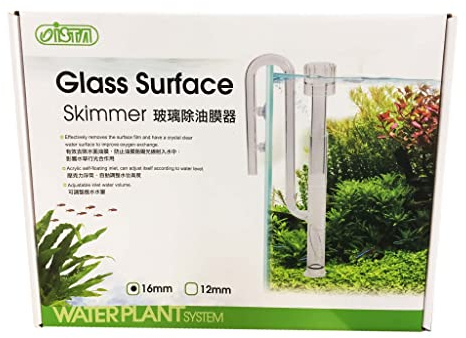 ISTA Glass Outflow & Inflow Lily Water Pipe for Aquarium Plant Filter,Tube Hose (12mm or 16mm) (Surface Oil Protein Skimmer 16/22mm) by Aquarium Equip