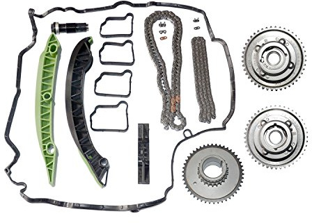 Timing Chain Kit & Camshaft Adjuster Replacement for Mercedes M271 W203 W204 E250 C250 SLK250 2710503347