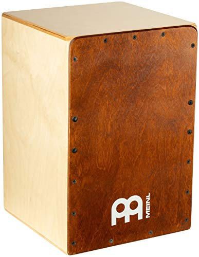 Meinl Percussion Snarecraft Cajon Instrument - Kompakte Trommelkiste mit zwei Snare-Teppichen - Schlagfläche Almond Birch (SC80AB)