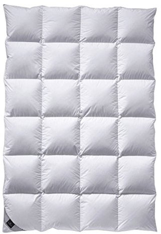 billerbeck Daunendecke | Nena | 155 x 200 cm | 100% Daunen | Optimale Wärme- und Feuchtigkeitsregulierung | Hausstauballergiker geeignet | Wärmestufe warm