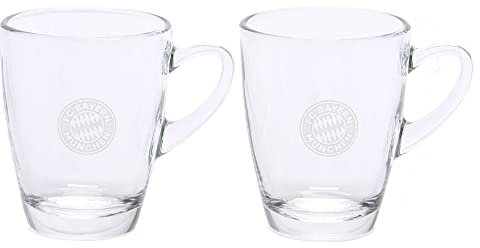 FC Bayern München 2er Set Teeglas Glas Tasse Henkelglas FCB