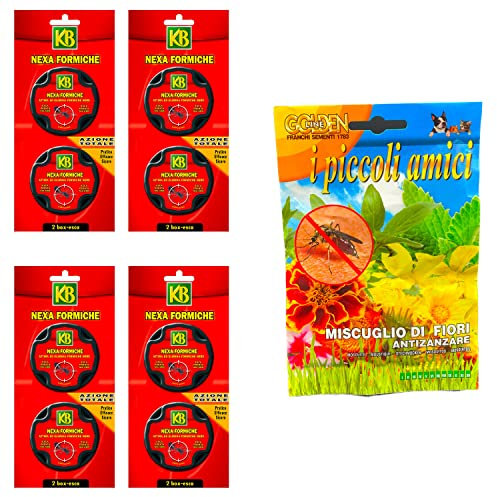 ITAL-AGRO NEXA FORMICHE INSETTICIDA Pronto all'Uso in Box-Esca (Confezione da 2 Box-Esca) Offerta per 4 Confezioni - in Omaggio Una bustina di Miscugl