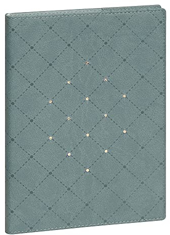 Exacompta 2110123E Wochenkalender Cassiopée EasyTime 21, Wochenansicht auf 1 Seite, abnehmbarer Deckel mit Klappen, Januar bis Dezember 2022, 15 x 21 cm, Blau