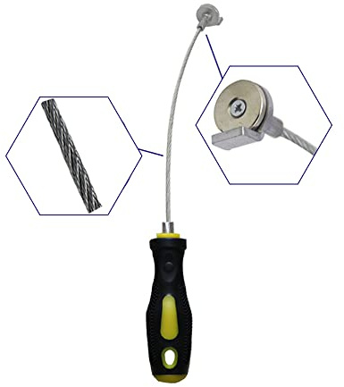 LUTIFIX Oil Filter Removal Tool Oil Drain Plug Remover Against Scald Magnetic Sump Plug Removal Tool Oil Drain Plug Remover Wrench with Flexible Shaft