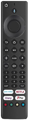 Sostituzione del telecomando vocale Control Adatta per JVC Fire TV Edition LT-32CF600 LT-40CF700 LT-43CF700 w/PRIME-VIDEO NETFLIX DISNEY+ FREEVIEW-PLAY