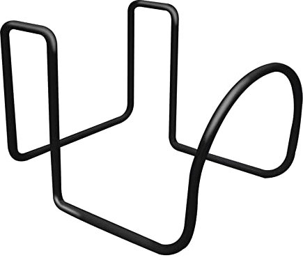 Jantens Robuster Schlauchhalter Wandhalterung Hakenleiste für den Außenbereich, passend für 3/4 Zoll bis 1-1/4 Zoll Geländer, pulverbeschichteter Stahlhaken für erweiterbaren Schlauch, Wasserschlauch