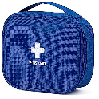Oxford Gewebe Medizintasche für Notfälle Betreuertasche Reiseapotheke Tasche Leere Erste Hilfe Set Medizinkoffer Sanitätstasche,Tragbar Mini Klein Leer Medizin Behälter Tasche für Reisen,14x5.5x12.5cm