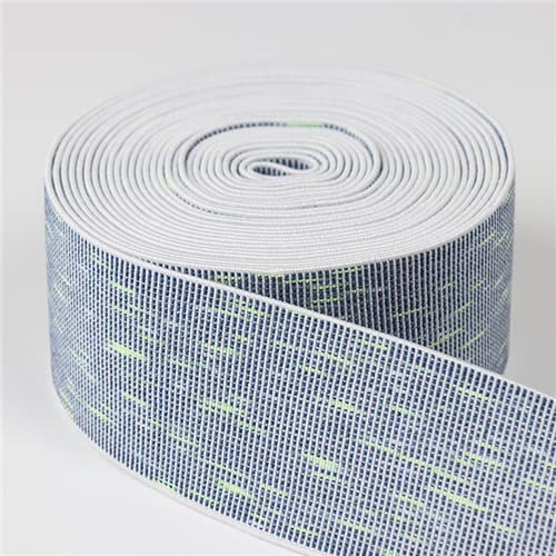 Weiches Gummiband, 40 mm, buntes elastisches Band, Kleidung, Taschen, Hosen, elastisches Gummi, DIY-Nähzubehör, Gummiband, 1 Meter, grau, bunt