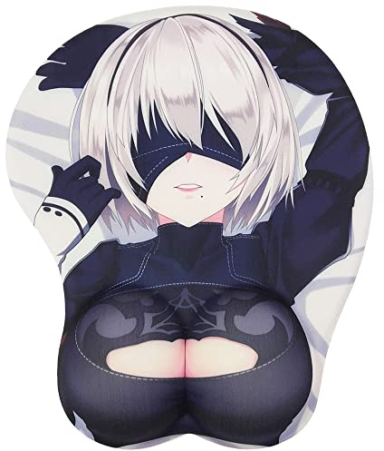 Computer 3D Mouse Pad - Cute Office Mouse Pad with Wrist Support - Sexy Anime Kawaii Gaming Mouse Pad