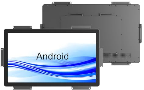 GreenTouch 27 Inch Open-Frame Touchscreen LCD Monitor -Android All in one Computer with RK3566 RAM 4G & ROM 32G - Capacitive PCAP -1920x1080-16:9-Black - Front IK08/IP65