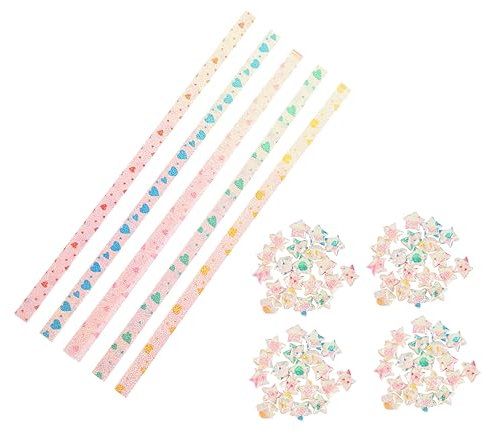 Anneome 400 Stück Streifen Japanisches Origami-papier-set Für Jungen Und Mädchen Erwachsene Basteln