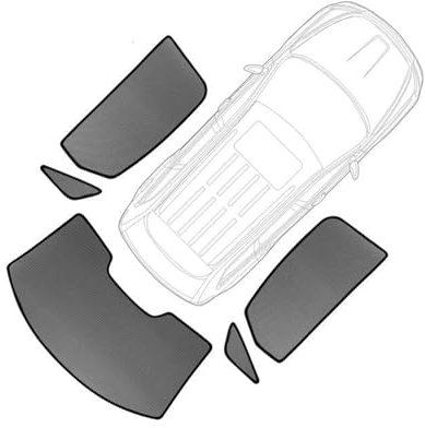 FACSER Auto-Sonnenschutz Seite Sonnenschirm Magnetische Sonnenschutz Sonnenschutz Sonnenschirm Kinder Vorhänge Für Nissan Für Qashqai J10 Für Dualis 2007-2014 Sonnenschutz Vorhang(Rear Back)