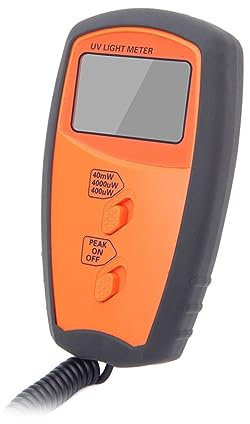 Medidor de luz digital Medidor De Luz UV Digital Portátil, Medidor De Intensidad De UVA UVB De Mano, Medidor De Luxómetro De Luz For Exteriores, Luxómetro De Radiometes Dígale adiós a la incertidumbre