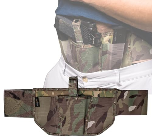 VNSH Belly Band Holster – Comfortable, Secure & Discreet | Concealed Carry Fit for 99% of Handguns with Built-in Mag Pouches