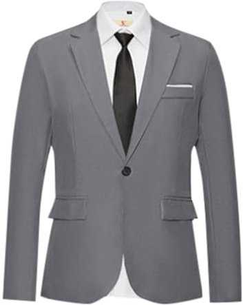 Cexiakong Chaqueta de traje para hombre, saco deportivo, blazer de ocio, ajuste regular, traje para hombre de talla grande, negocios casual, trajes europeos y americanos, trajes slim, blazer pequeño