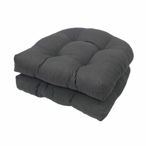 GYYFQH Stuhlkissen 2er/4er/6er Set, Sessel Kissen Zurück Sitzkissen Pad 48x48 cm, Sitzpolster Für Geeignet für den Innen und Außeneinsatz, Outdoor Gartenstuhlkissen，Terrassensofakissen(Style A1,2pcs)