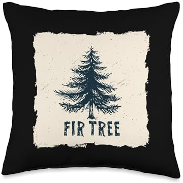 Cool Fir Tree and Conifer Outfit Throw Pillow