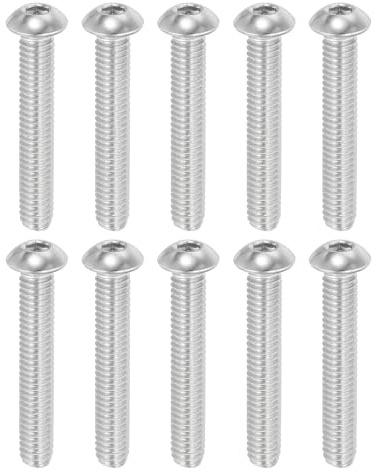 PATIKIL Tornillos de Cabeza Avellanada con Hexágono Interior de 5/16-18x2, 10 Piezas de Acero Inoxidable 304 18-8 Tornillos de Cabeza Avellanada con Hexágono Interior Allen Rosca Completa