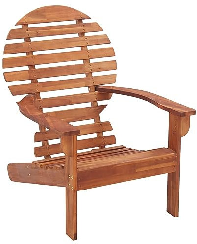 Xichuzi Adirondack-Stuhl Massivholz Akazie, Hochlehner, Campingstühle, Lehnstühle, Wetterfest Stuhl, Garden Chair