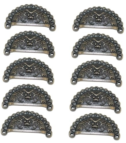 HAWILLOSCH 10stücke Vintage Möbelknöpfe Kupfer Antike Schubladengriffe Für Kommoden Und Schränke Für Rustikales Und