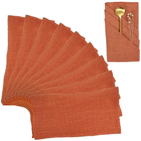 10 tovaglioli di stoffa 17x17 tovaglioli di cotone morbidi e lavabili per matrimoni feste bambini picnic compleanni decorazioni