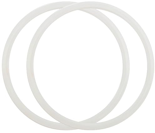 Juego de juntas para ollas a presión, 20 cm de diámetro, 2 piezas de repuesto de juntas, uso doméstico, anillos de sellado de goma sólida, se adapta a cocinas de acero inoxidable