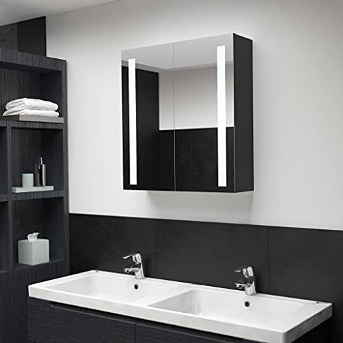 EMYRLXQW Armoires et stockage,Meubles de lavabo,Meubles de salle de bain Vanity Units-LED Miroir de salle de bain Cabinet 62x14x60 cm