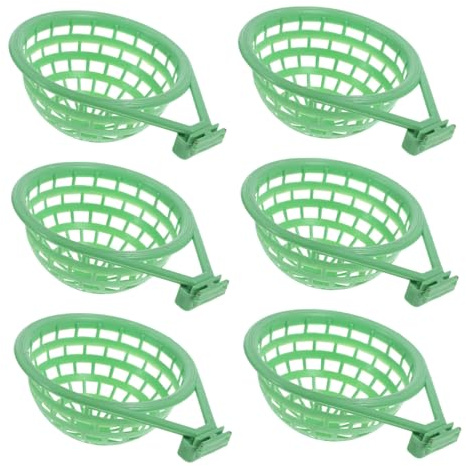 UTHCLO 6 pièces Bol de Nidification pour Pigeon Plastique Nid Stable et Confortable pour Éclosion et Élevage de Perroquets Pinsons et Petits Oiseaux Matériau pour Incubation Sûre