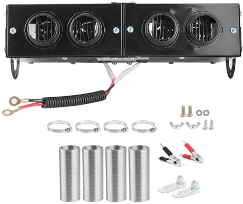 AUTOHEIZUNG DEFROSTER AUTO 4-LOCH-HEIZLÜFTER 12V DEFOGGER 800W FÜR REISE-CAMPING