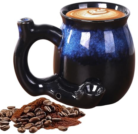 Dryckmugg - 380 ml kulinarisk servis lämplig för mikrovågsugn, keramisk mugg för kall varm dryck mjölk kaffe cocktail present dam