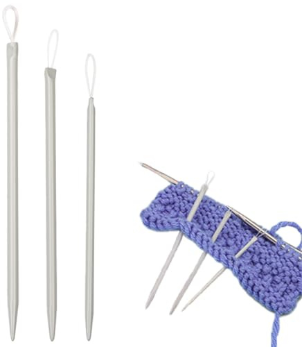 DORKIN Agujas para coser a mano, hilos de nailon para crochet para coser a mano, agujas de lana para coser, agujas de zurcir con ojo grande para tejer lana