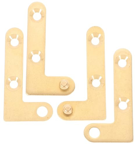 Hoement Cerniera Regolabile 4 Pezzi per Porte e Finestre, Ferramenta per Perno Porta Movimento Fluido e Installazione Facile per Porte in Legno Metallo e Vetro
