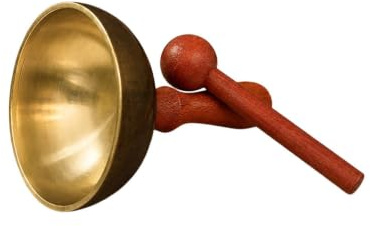 Tibetanische Klangschale Meditationsklanginstrumente mit Holzhammer | Tibetische Klangschalen für Anfänger, Achtsamkeitsübungen, Gebete, Entspannungsübungen, Yoga-Praxis, Zuhause, Raum für
