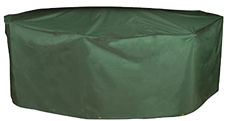 Bosmere Protector 6000 | Rectangular Garden + Chairs Table Cover | L 320cm W 190cm H 94cm | 100% Waterproof, UV Protected, Heavy Duty 600D | 6 Year Guarantee | C537