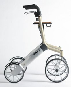 Able2 Lets Go Out Rollator - Beige/Siver