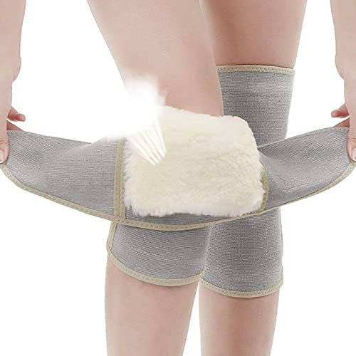 Facynde Kniewärmer aus Wolle,Thermische Kaschmir-Knieschoner - Plüsch Kniewärmer Winter Knieschützer Wolle Lamm Fleece Knieschoner Beinwärmer zum Laufen Radfahren Wandern