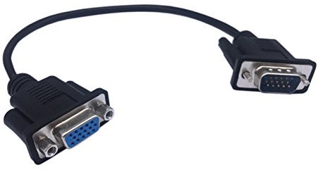 CERRXIAN Cavo di prolunga VGA SVGA 15 pin HD15 maschio a femmina adattatore video monitor per PC portatile TV Porjector (mf)