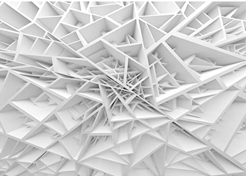 Runa Art Carta da parati fotografica Abstract 3D Moderno Vello Soggiorno Camera Da Letto Sala - Made in Germany - bianca 9147010a