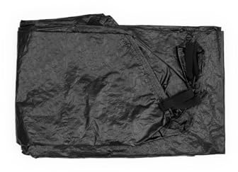 TP Toys 8ft Round Trampoline Mat Cover with Drainage Holes. Universal Round Polyethylene, Heavy Duty Rip Proof, Weather-Resistant Outdoor Garden Trampoline Protective Cover - Trampolines Accessories.