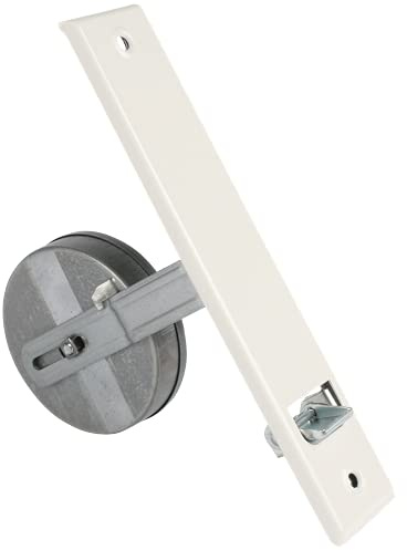 Gurtwickler mit Metall-Abdeckplatte - versch. Farben und Lochabstände (Lochabstand 215mm, weiß)