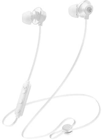 Music Sound | In-Ear-Kopfhörer Bluetooth Kabellose Loop Style | Bluetooth-Kopfhörer mit Mikrofon für Universelles Smartphone – Integrierte Fernbedienung – 6h Akku – Farbe Weiß