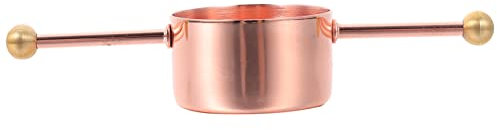 TOPBATHY Edelstahl Messbecher Mit Messstab Für Unzen Doppelwandiger Metallbecher Zum Abmessen Für Zuckersirup Und Baranwendungen