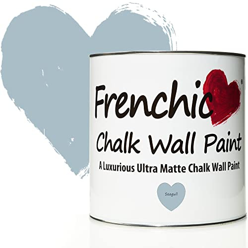 Frenchic Seagull Chalk Wall Paint, For Interior Walls & Ceilings, Ultra Matte, Washable & Scrubbable (2.5L)