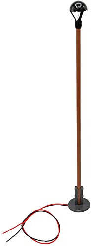 ML-Train Bahnhofslampe DR Salatschüssel mit LED montiert - Pilzkopf-Lampe - Gartenbahn Spur G Zubehör (3 Stück)