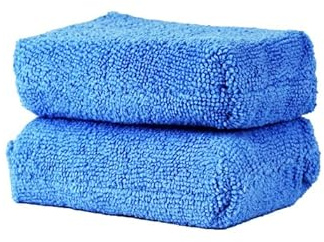 ExoForma Premium Microfiber Applicator Pad - Car Cleaning Supplies - Versatile Microfiber Sponge for Cars - Microfiber Applicator Pad for Car