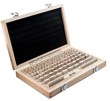 FUNTLY endmaße Set 112 Teile/Satz 1 Grade 0 Grade Inspektion Block Gauge Test Messschieber Blöcke Messinstrumente (Color : 0 Grade)