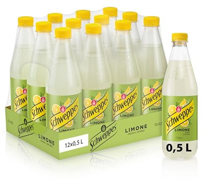 Schweppes Limome, Bevanda Gassata dal gusto Fresco e Agrumato, 12x 500ml Perfetta per Aperitivi e Cocktail. Bevanda Dissetante dal Gusto ricco e Biilanciato